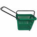 Rolling Hand Basket PP Green 18 1/2 in