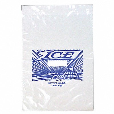 Printed Ice Bags 8 lb 20 in PK1000