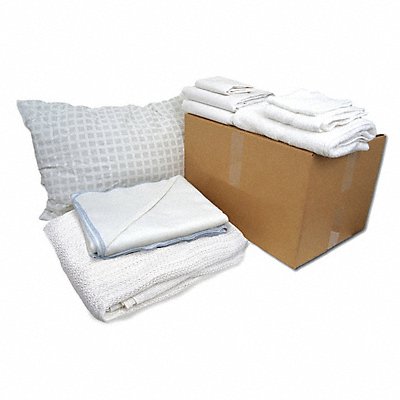 Bedding and Bath Kit XL Twin Size White