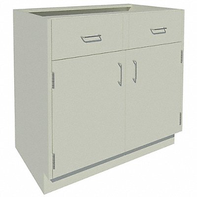 Base Cabinet 35-1/8 H Pearl White