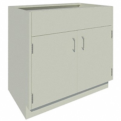 Base Cabinet 35-1/8 H Pearl White