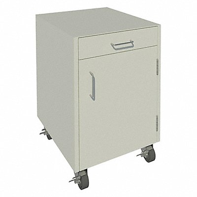 Mobile Cabinet 27-1/4 H Pearl White