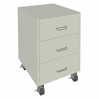 Mobile Cabinet 27-1/4 H Pearl White