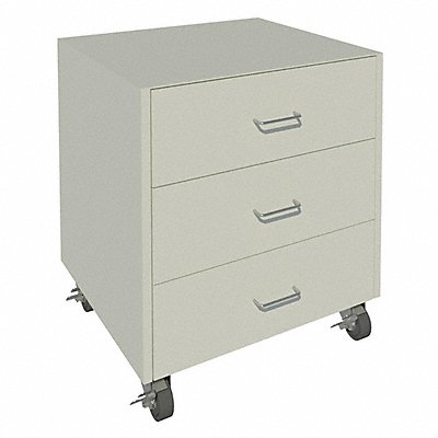 Mobile Cabinet 27-1/4 H Pearl White