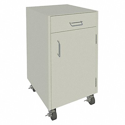 Mobile Cabinet 32-3/8 H Pearl White