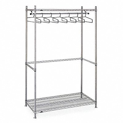 Garment Rack Stainless Steel 48 W 24 D