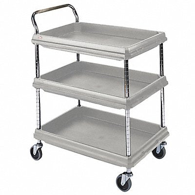 Laboratory Utility Deep Ledge Cart Gray