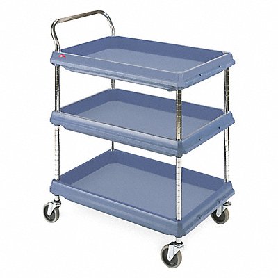 Laboratory Utility Deep Ledge Cart Blue