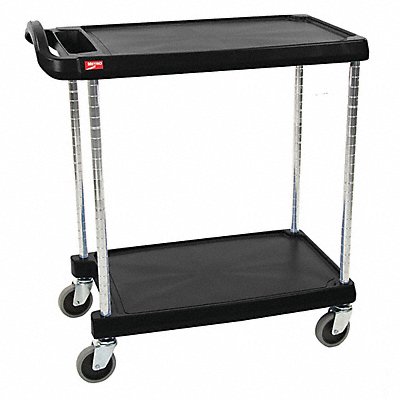 Laboratory Utility Cart Black 35-1/2 H