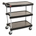 Laboratory Utility Cart Black 35-1/2 H