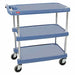 Laboratory Utility Cart Blue 35-1/2 H