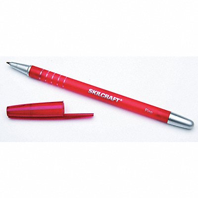 Ballpoint Pen 0.5mm Point Red Ink PK12