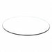 Chair Mat Round 48 Clear 1/4 Thick