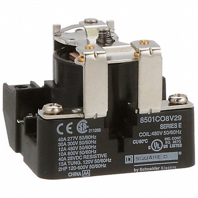 Open Power Relay 480VAC SPST-NC 4Pins