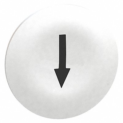 Marked Push Button Cap White 22mm