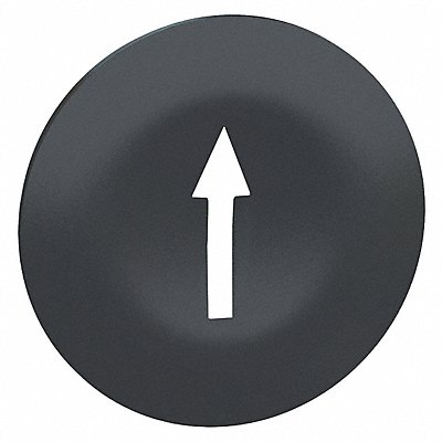 Marked Push Button Cap Black 22mm