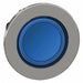 Pushbutton Head Blue 30mm