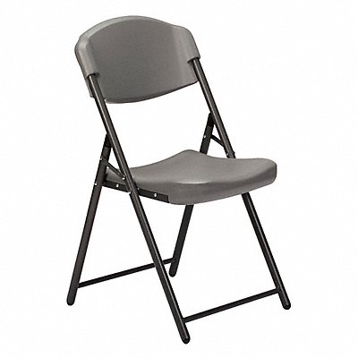 Folding Chair Gray Plastic PK4