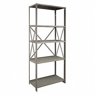 Metal Shelving 85 H 48 W Gray