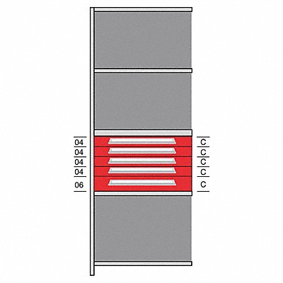 Shelf 85 H 36 W Steel 800 lb Capacity