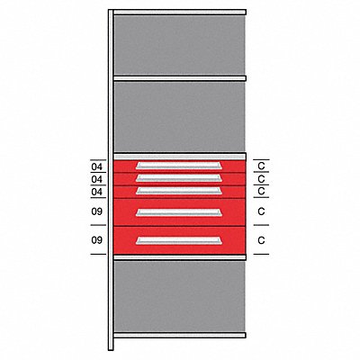 Shelf 85 H 36 W Steel 800 lb Capacity