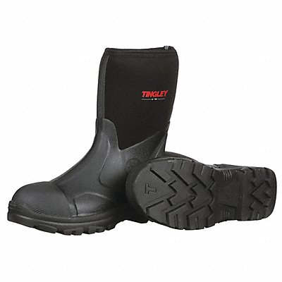 Rubber Boot Men s 14 Mid-Calf Black PR