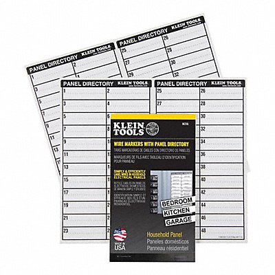 Wire Markers with Panel Directory