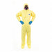 Chem Splash Coverall w/Hood 5XL Yel PK12