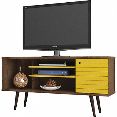 TV Stand Mid Century Yellow 53.14 