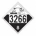 Corrosive Placard UN 3266 PK25