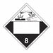 Corrosive Placard Blank E-Z PK25