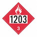 Flammable Liquid Placard 1203 PK25