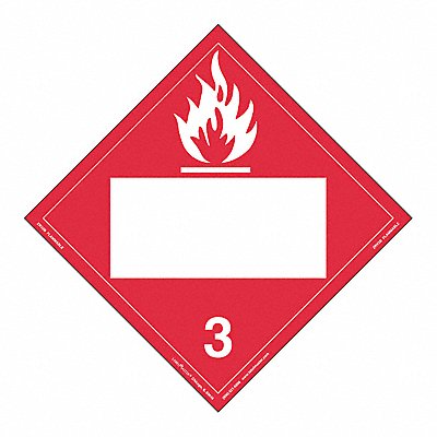 Flammable Liquid Placard PK25