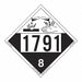 Corrosive Placard UN 1791 PK25