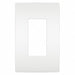 Rocker Wall Plate Smooth Plastic White