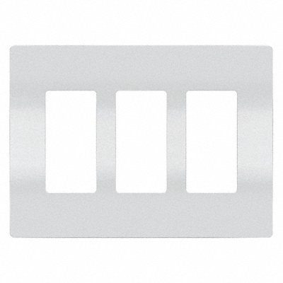 Rocker Wall Plate Smooth Plastic White