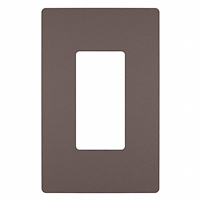 Rocker Wall Plate Smooth Plastic Brown