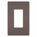 Rocker Wall Plate Smooth Plastic Brown