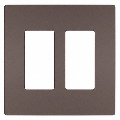 Rocker Wall Plate Smooth Plastic Brown