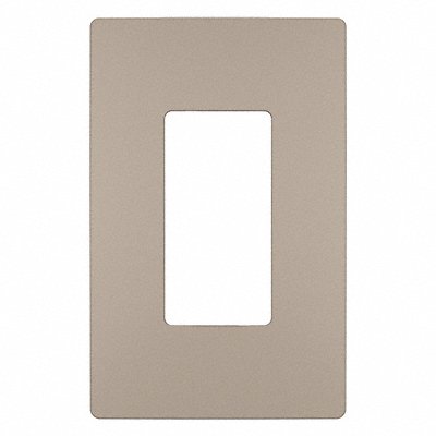 Rocker Wall Plate Smooth Plastic Silver