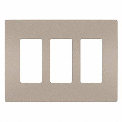 Rocker Wall Plate Smooth Plastic Silver