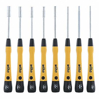 Solid Shank Precision Nut Driver Set