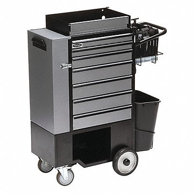 Black Light Duty Tool Utility Cart