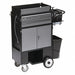 Black Light Duty Tool Utility Cart