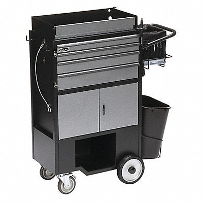 Black Light Duty Tool Utility Cart