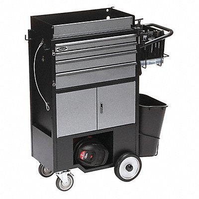 Black Light Duty Tool Utility Cart