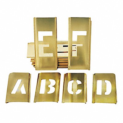 Stencil Kit Brass 1 Overall Height