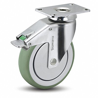 Plate Caster Swivel 5 Wheel Dia