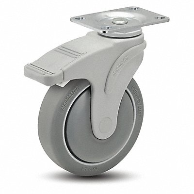 Plate Caster Swivel 5 Wheel Dia