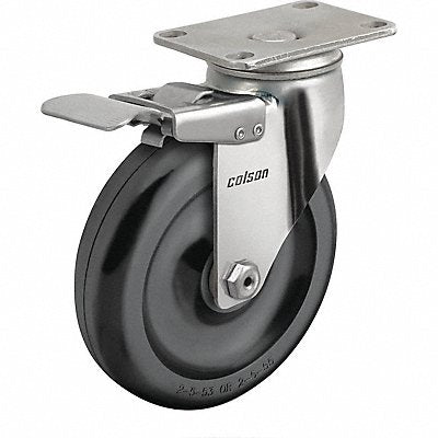 Plate Caster Swivel 3-1/2 Wheel Dia